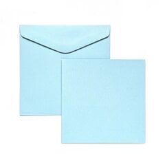 Заготовки для открыток с конвертами, 5 шт., синие цена и информация | Kanceliarinės prekės | pigu.lt