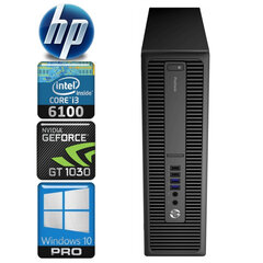 HP 600 G2 SFF i3-6100 8GB 128SSD GT1030 2GB WIN10Pro kaina ir informacija | Stacionarūs kompiuteriai | pigu.lt