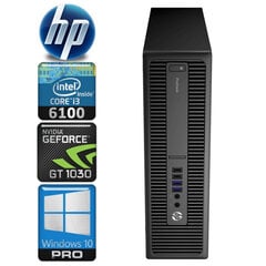 HP 600 G2 SFF i3-6100 16GB 1TB SSD GT1030 2GB WIN10Pro kaina ir informacija | Stacionarūs kompiuteriai | pigu.lt