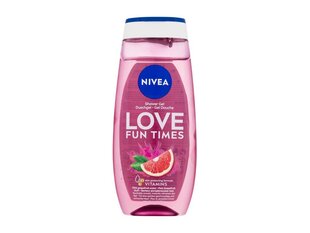 Dušo gelis Nivea Love Fun Times, 250 ml kaina ir informacija | Dušo želė, aliejai | pigu.lt