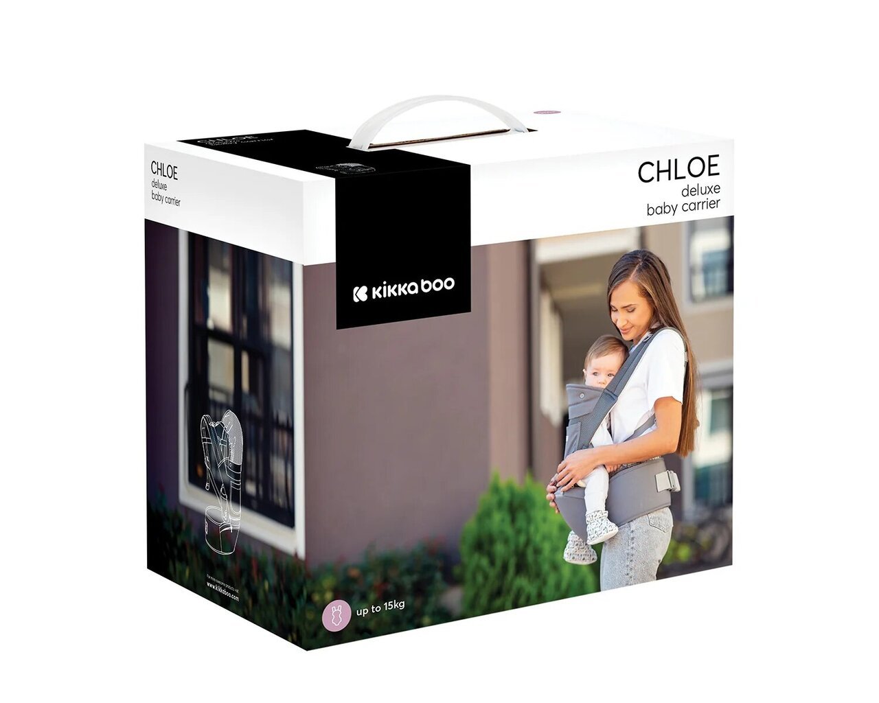 Nešioklė KikkaBoo Carrier Chloe 3in1, Mesh Black kaina ir informacija | Nešioklės | pigu.lt