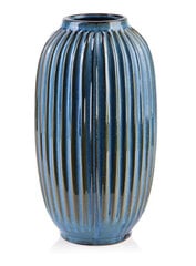 Vaza Yarine blue 30 cm kaina ir informacija | Vazos | pigu.lt