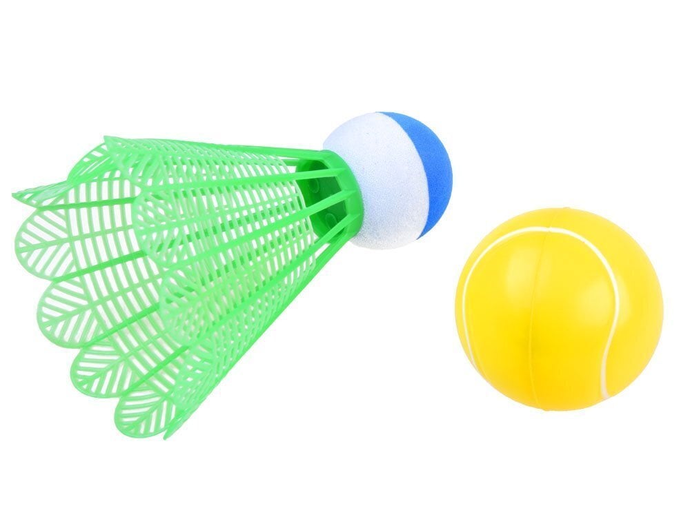 Raketės su kamuoliuku ir skraiduku, įvairių spalvų цена и информация | Vandens, smėlio ir paplūdimio žaislai | pigu.lt