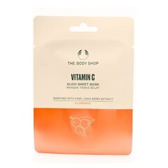 Увлажняющая листовая маска для лица The Body Shop Vitamin C, 18 мл цена и информация | Маски для лица, патчи для глаз | pigu.lt
