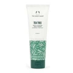 Гелевый скраб для жирной кожи The Body Shop Tea Tree, 125 мл цена и информация | Средства для очищения лица | pigu.lt