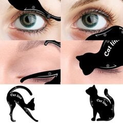 Daugiafunkcinis akių dažymo šablonas Cat Eye Card, 2 vnt. kaina ir informacija | Makiažo šepetėliai, kempinėlės | pigu.lt