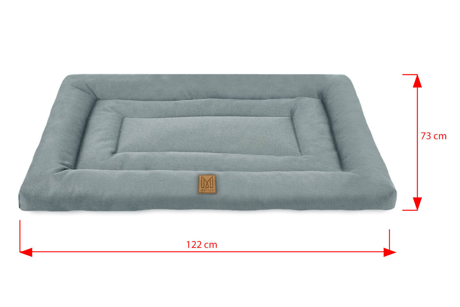 Guolis Mersjo Super King, pilka, 122x73 cm kaina ir informacija | Guoliai, pagalvėlės | pigu.lt