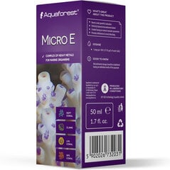 Mikroelementai Aquaforest Micro E, 50 ml kaina ir informacija | Akvariumai ir jų įranga | pigu.lt