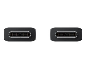 Кабель Samsung EP-DX310JBE USB-C|USB-C 3A 1,8 м черный (OEM) цена и информация | Кабели и провода | pigu.lt