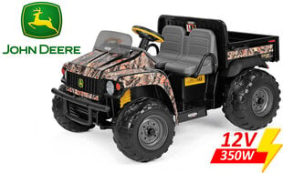 Dvivietis vaikiškas elektromobilis Peg Perego John Deere Gator Camo 12V/350W kaina ir informacija | Elektromobiliai vaikams | pigu.lt