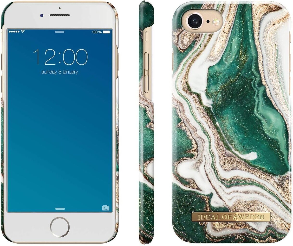 IDeal Of Sweden Golden Jade Marble kaina ir informacija | Telefono dėklai | pigu.lt