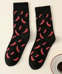 Originalios kojinės Spicy Chips dovanų dėžutėje, juodos kaina ir informacija | Originalios kojinės | pigu.lt