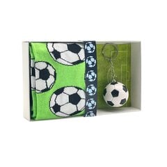 Originalios kojinės Futbolas ir raktų pakabukas dovanų dėžutėje, žalios kaina ir informacija | Originalios kojinės | pigu.lt