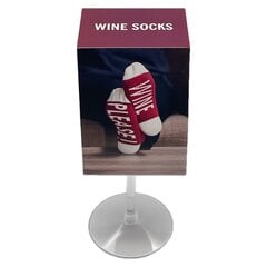 Originalios kojinės Wine Please vyno taurėje, raudonos kaina ir informacija | Originalios kojinės | pigu.lt