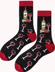Originalios kojinės Wine dovanų dėžutėje, juodos kaina ir informacija | Originalios kojinės | pigu.lt