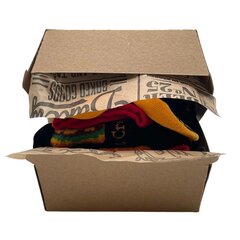 Оригинальные носки в подарочной коробке Burger, 3 пары цена и информация | Originalios kojinės | pigu.lt