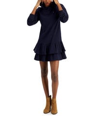Tommy Hilfiger megztinis-suknelė moterims, mėlyna цена и информация | Платья | pigu.lt