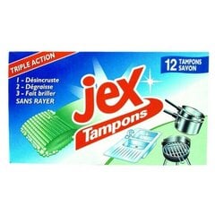 Губки для посуды Jex, A12491, 12 шт цена и информация | Инвентарь для уборки и принадлежности | pigu.lt