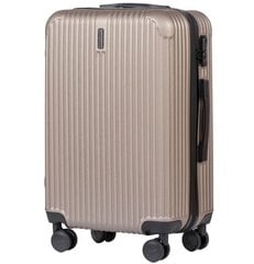 Mažas lagaminas Wings, S, auksinis kaina ir informacija | Lagaminai, kelioniniai krepšiai | pigu.lt