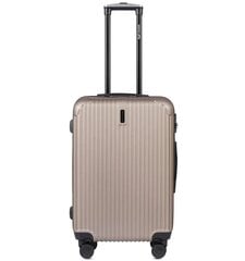 Mažas lagaminas Wings, S, auksinis kaina ir informacija | Lagaminai, kelioniniai krepšiai | pigu.lt