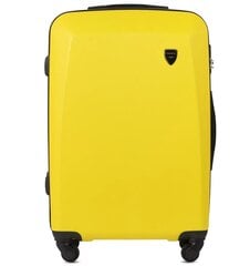 Didelis lagaminas Wings, L, geltonas kaina ir informacija | Lagaminai, kelioniniai krepšiai | pigu.lt