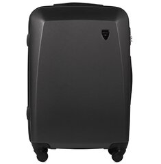 Черный чемодан для ручной клади CODURA на 2 колесах цена и информация | Чемоданы, дорожные сумки | pigu.lt