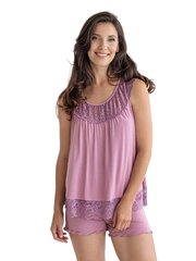 Пижама из вискозы для женщин Lega PMV92, розовый цена и информация | Женские пижамы, ночнушки | pigu.lt