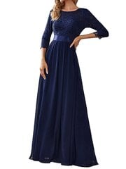 Длинное женское платье EverPretty, синее цена и информация | Платья | pigu.lt