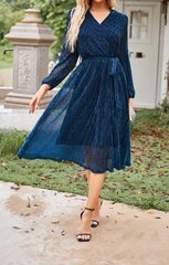 Женское платье Grace Karin, голубое цена и информация | Платья | pigu.lt