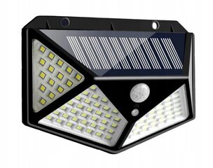Настенный светодиодный светильник на солнечной батарее и с датчиком движения, 100 LED цена и информация | Уличные светильники | pigu.lt