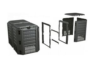 Компостер Prosperplast IKLM800C-S411 800 л черный цена и информация | Уличные контейнеры, контейнеры для компоста | pigu.lt