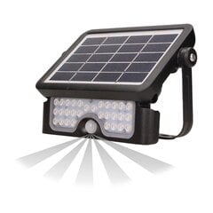 Солнечный прожектор LUX LED 5W с датчиком движения 4000K черный цена и информация | Уличные светильники | pigu.lt