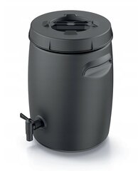 Компостер Лунфикс 2-х камерный, 25 л, черный цена и информация | Уличные контейнеры, контейнеры для компоста | pigu.lt