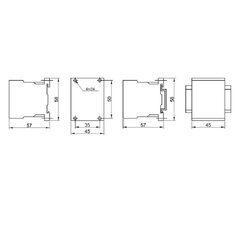 Контактор 6A 230V 3NO+1NC - TR1K0610 цена и информация | Системы безопасности, контроллеры | pigu.lt