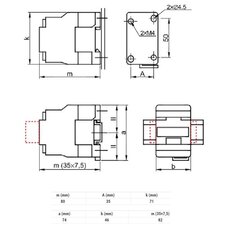 Контактор 18A 230V 3NO+1NO - TR1D1810 цена и информация | Системы безопасности, контроллеры | pigu.lt