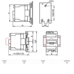 Контактор 50A 230V 3NO+(1NO+1NC) - TR1D5011 цена и информация | Системы безопасности, контроллеры | pigu.lt