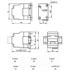 Контактор 9A 24V AC 3NO+1NC -TR1D0910B7 цена и информация | Системы безопасности, контроллеры | pigu.lt