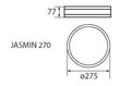 Kanlux lubinis šviestuvas Jasmin 270-WE kaina ir informacija | Lubiniai šviestuvai | pigu.lt