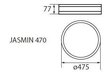 Lubinis šviestuvas Jasmin 470-W kaina ir informacija | Lubiniai šviestuvai | pigu.lt