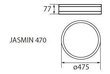 Kanlux lubinis šviestuvas Jasmin 470-WE kaina ir informacija | Lubiniai šviestuvai | pigu.lt