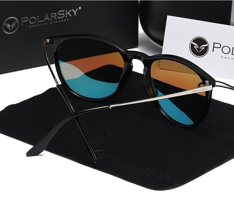 Ultravioletinių spindulių akiniai nuo saulės lengvi katės akių akiniai PolarSky цена и информация | Akiniai nuo saulės moterims | pigu.lt