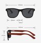 Poliarizuoti akiniai Uv400 mediniai PolarSky kaina ir informacija | Akiniai nuo saulės vyrams | pigu.lt