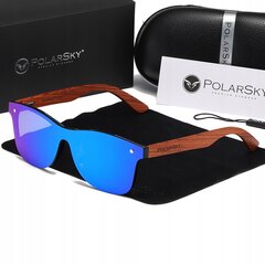 Poliarizuoti akiniai Uv400 mediniai PolarSky kaina ir informacija | Akiniai nuo saulės vyrams | pigu.lt