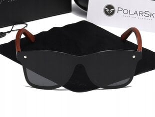 Poliarizuoti akiniai Uv400 mediniai PolarSky цена и информация | Солнцезащитные очки для мужчин | pigu.lt