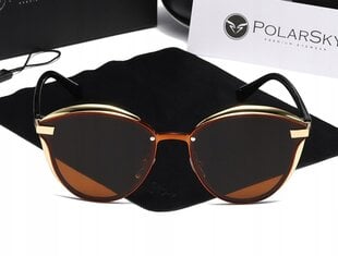 Akiniai nuo saulės poliarizuoti Uv400 moteriški PolarSky цена и информация | Солнцезащитные очки для женщин | pigu.lt