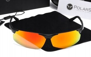 Akiniai nuo saulės PolarSky, juodi/orandžiniai цена и информация | Спортивные очки | pigu.lt