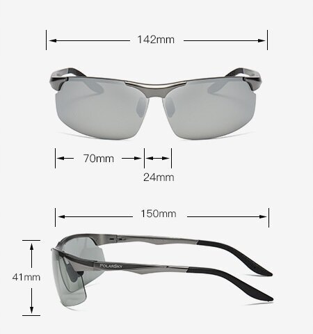 Akiniai nuo saulės PolarSky, juodi/orandžiniai kaina ir informacija | Sportiniai akiniai | pigu.lt