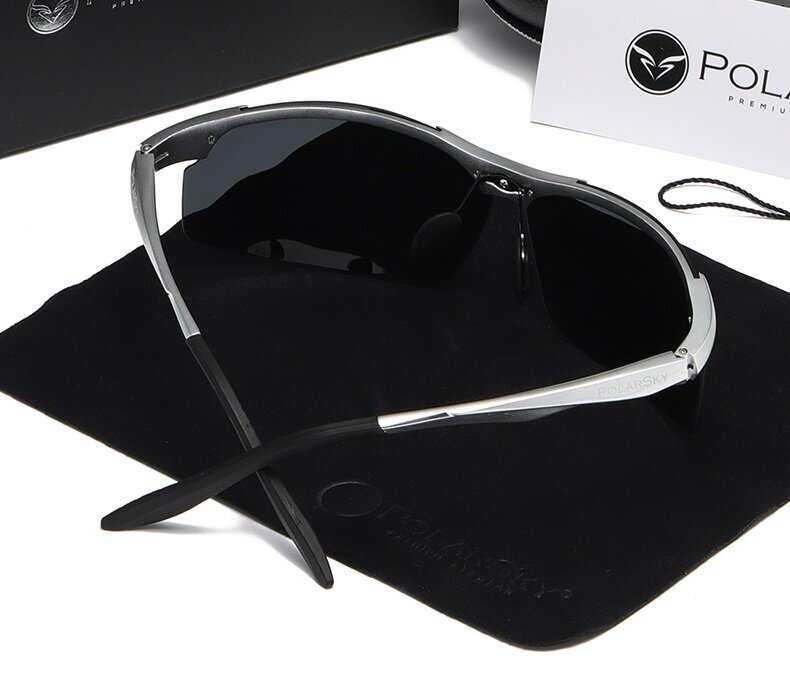 Akiniai nuo saulės PolarSky, juodi kaina ir informacija | Sportiniai akiniai | pigu.lt