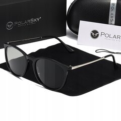 Ultravioletinių spindulių fotochrominiai akiniai lengvi katės akių akiniai PolarSky kaina ir informacija | Akiniai nuo saulės moterims | pigu.lt