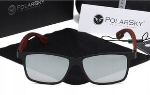 Akiniai nuo saulės PolarSky mediena цена и информация | Легкие и мощные прозрачные защитные очки для велосипедов | pigu.lt